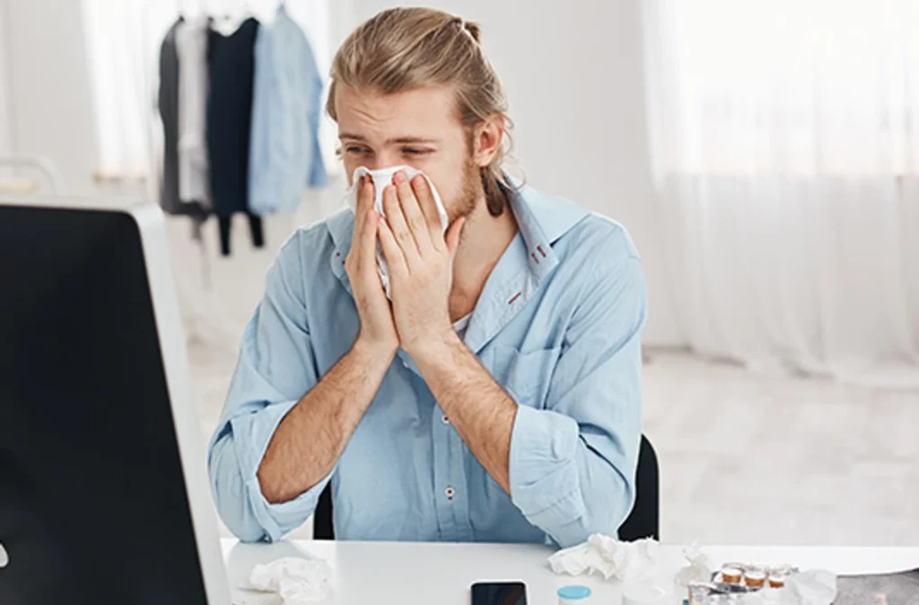 mann mit taschentuch-hno21