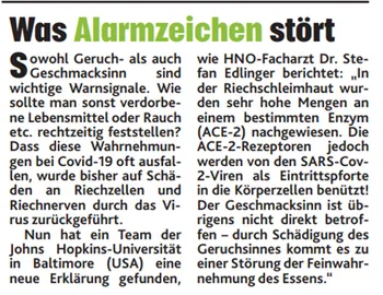 was alarmzeichen stort zeitungsartikel edlinger-hno21